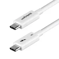 StarTech.com 1 m Thunderbolt 5 kabelis, 80Gbps / iki 120Gbps, 240 W PD, 8K 60 Hz, sertifikuotas Thunderbolt kabelis, suderinamas su Thunderbolt 4 / USB4 / USB-C - baltas