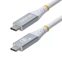 StarTech.com USB4 laidas 3m (10ft), 20Gbps, USB-IF sertifikuotas USB-C, 60W PD, 4K 120Hz DP 1.4, TPE apvalkalas, baltas