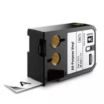 DYMO XTL Universalvinilo etiketės | 24 mm x 7 m | Juoda ant baltos
