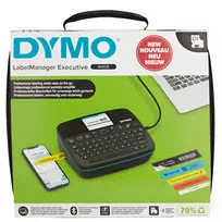 DYMO LabelManager Executive 640 CB nešiojamas etikečių spausdintuvas su dėklu ir 3 kasetėmis | Kompaktiškas QWERTY etikečių spausdintuvas | Bluetooth ir USB jungtys | Suderinamas su D1 etiketėmis