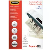 Fellowes ImageLast A4 laminavimo maišeliai 125 mikronų - 25 vnt., blizgūs, skaidrūs