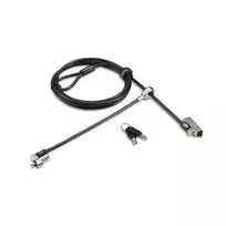Kensington Slim NanoSaver 2.0 dvigubos galvutės spyna, Kensington, raktas, anglinis plienas, sidabrinė, juoda