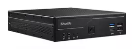 Shuttle Slim PC DH610, LGA1700, 1x HDMI, 2x DP, 1x 2,5 colio, 2x M.2, 2x LAN (Intel 1G + 2,5G), 2x COM, 24/7 nuolatiniam darbui, su VESA laikikliu