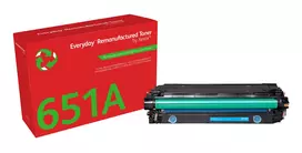 Kasdien™ Cyan Perdirbtas Toneris Xerox, suderinamas su HP 651A 650A 307A (CE341A/CE271A/CE741A), standartinės talpos