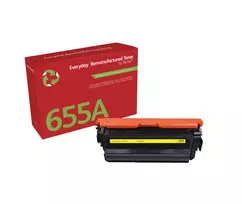 Kasdieninis™ geltonas perdirbtas toneriai Xerox, suderinamas su HP 655A (CF452A), standartinė talpa