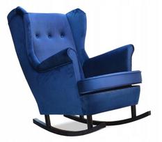 ARI fotelis Skandinaviškas supamasis fotelis Family Meble blue navy