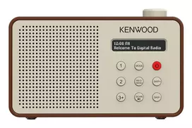 Kenwood CRM25DABT nešiojamas skaitmeninis radijo imtuvas Mocha