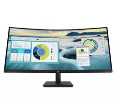 HP P34hc G4 WQHD USB-C išlenktas monitorius, 86,4 cm (34 col.), 3440 x 1440 pikselių, Wide Quad HD, LCD, 5 ms, juodas