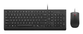 Laidinis pilno dydžio USB klaviatūros ir pelės rinkinys Lenovo 4X31R64409 – 100 % išdėstymas, 1,8 m laidas, juoda, daniškas