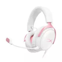 HyperX Cloud III – Žaidimų ausinės (balta/rožinė)