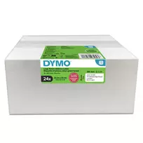 Dymo 2223589 etikečių ritinėliai – balti popieriniai lipdukai 5,4 × 2,5 cm, 500 vnt./ritinys, 12 000 vnt./pak., FSC
