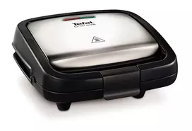 Kontaktinė keptuvė Tefal SM193D – elektrinis stalinis grilis, juodas ir nerūdijantis plienas, 1,9 kg