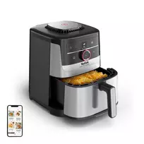 Tefal Easy Fry Smart & Silence EY572DE0 keptuvė Karšto oro gruzdintuvė Viena 5 L Stalviršinė 1670 W Juoda, Nerūdijantis plienas