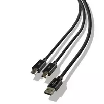 Steelplay Dual Play & Charge kabelis valdikliams - Juodas (PS4)