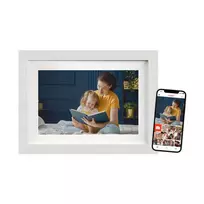 Braun DigiFrame 10W skaitmeninis nuotraukų rėmelis baltas 25,6 cm (10,1 colio) jutiklinis ekranas su Wi-Fi