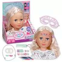 BABY born Styling Head Paint Artist – makiažo ir šukuosenų galva lėlei