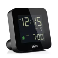 Braun BC09-DCF skaitmeninis žadintuvas su DCF radijo laiku, juodas