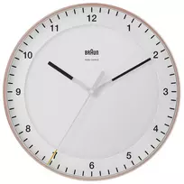Sieninis laikrodis BRAUN BC 17 PW DCF – analoginis DCF radijo valdomas laikrodis, rožinės ir baltos spalvos