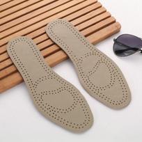 Unisex Genuine Cowhide Leather Insole: Breathable, Odor-Resistant, Shock-Absorbing, Non-Slip Cushion for Sweat Absorption. 35-36