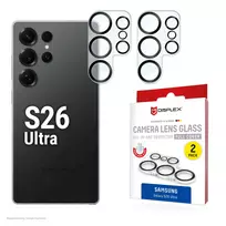 Apsauginis stiklas kamerai „Full Cover Camera Lens Glass“ Samsung Galaxy S26 Ultra (e.v.i.), grūdintas stiklas 10H, 2 vnt.