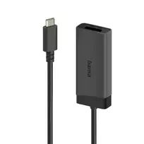 Hama 00202034 vaizdo kabelio adapteris 0,15 m USB Type-C HDMI + DisplayPort juodas