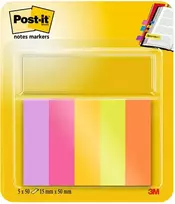 3M 7100259441 lipnūs lapeliai stačiakampiai, žali, oranžiniai, rožiniai, violetiniai, geltoni, 50 lapų, savaime lipnūs