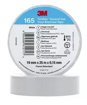 3M 165WH6E elektros izoliacinė juosta, balta, 1 vnt.