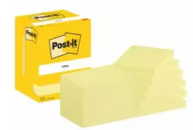 3M 7100290168 lipnūs bloknotai, stačiakampiai, geltoni, 100 lapų