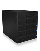 ICY BOX IB-575SSK-12G 8.89 cm (3,5 colio) galinė plokštė juoda