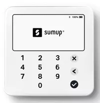 SumUp Solo Lite belaidis kortelių skaitytuvas, Bluetooth, Baltas