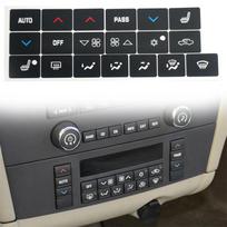 Automobilio oro kondicionieriaus klimato kontrolės mygtukų lipdukas juodas Buick Lacrosse 2005-2009