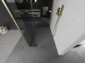 Mexen Kioto dušo sienelė Walk-in 120 x 100 x 30 cm, skaidrus, auksinis šlifuotas - 800-120-100-221-55-00-030