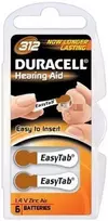 Duracell DA312 baterija klausos aparatams, vienkartinė, cinko-oro, 1,4 V