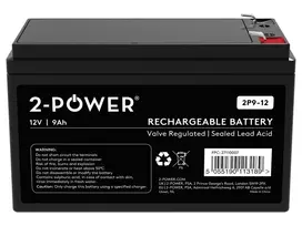 2-Power 2P9-12 UPS baterija sandarus švino-rūgštinis akumuliatorius (VRLA) 12 V 9 Ah