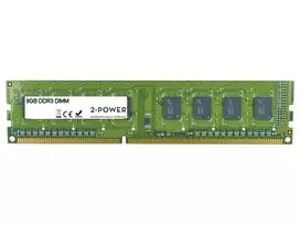 2-Power 8GB MultiSpeed 1066/1333/1600 MHz DIMM atmintis, 8GB, 1 x 8GB, DDR3, 1600 MHz, 240 kontaktų DIMM, žalia