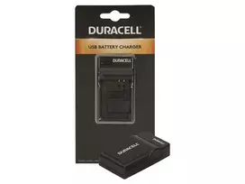Duracell USB įkroviklis skaitmeninių fotoaparatų baterijoms, Panasonic CGA-S005/S007/S008, juodas