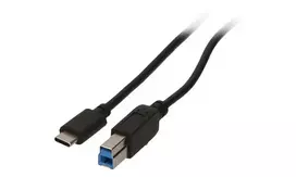 2-Power CAB5014A USB laidas 1 m USB C USB B Juoda