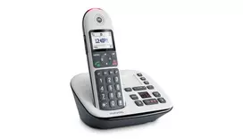 Motorola CD5011 išmanusis belaidis telefonas su skambučio identifikavimu, pilka/sidabrinė
