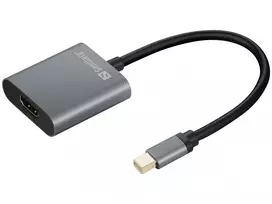 Sandberg Adapter MiniDP1.4 į HDMI2.0 4K60, Mini DisplayPort, HDMI A tipas (standartinis), Kištukas, Lizdas, 3840 x 2160 pikselių, 6Gbit/s