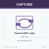Capture Cable Powered USB Y 24V, 1,8 m