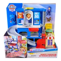 PAW Patrol Pup Squad paieškos ir gelbėjimo būstinė su Chase lenktynininku, Humdinger veikėju ir Kitty draugu, žaislų rinkinys vaikams nuo 3 metų