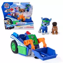 PAW Patrol: Search & Rescue – „Rocky“ perdirbimo automobilis su 2 figūrėlėmis, atgalinio užvedimo žaislinis automobilis, žaislai vaikams nuo 3 metų