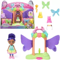 Gabby's Dollhouse Fairylandia stebuklingas transformuojantis žaidimų rinkinys su lėlės namelio aksesuarais, 3+ metų