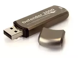 “Kanguru Defender 2000” FIPS 140-2 sertifikuota 16GB USB atmintukas, USB Type-A 2.0, ruda