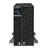 APC Smart-UPS On-Line, 8kVA/8kW, stelažinis/bokštinis, 230V, 2x IEC C13+1x IEC C19+Hard wire 3 laidai (H+N+E) lizdai, tinklo kortelė, be bėgelių komplekto