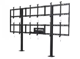 Peerless DS-S555-3X2 daugialypės terpės stovas / stendas, juodas