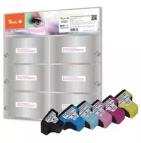 Peach 319010 suderinamas rašalo rinkinys MultiPackPlus, skirtas HP 363XL, 6 spalvų