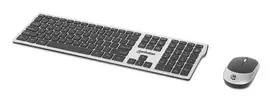 Manhattan MWK7400 Belaidis klaviatūros ir pelės rinkinys, USB-A nano imtuvas, 1200 dpi, sidabrinis/juodas
