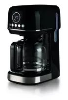Ariete 1396 Moderna kavos virimo aparatas su filtru, amerikietiška kava, 15 puodelių talpa, šildomas pagrindas, LCD ekranas, nuimami ir plaunami filtrai, juoda