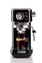 Ariete 1381 kavos aparatas su manometru, tinka maltai kavai ir ESE kapsulėms, 1300 W, 1,1 L talpa, 15 barų slėgis, ½ puodelio filtras, kapučino įtaisas, juodas